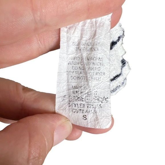 Altar’d State White & Navy Blue Striped Ruffle Sleeve Button Back Cardigan - Picture 7 of 9